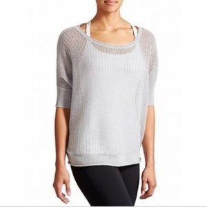 Athleta Open-Weave Cashmere Blend Sweater